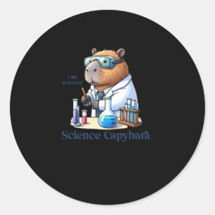 Capybara Scientist I'm Doing Science! Sticker 