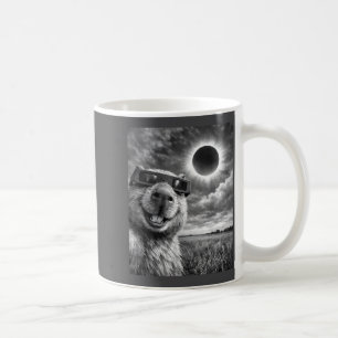 Capybara Selfie Funny Animal Solar Eclipse Graphic Coffee Mug
