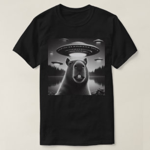 Capybara selfie with UFO T-Shirt