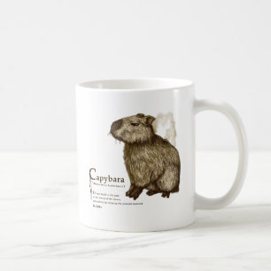 capybara - sepia coffee mug