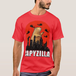 Capybara Shirt Funny Capybara Rodent Capyzilla Fun