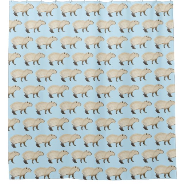 Capybara Shower Curtain (Front)