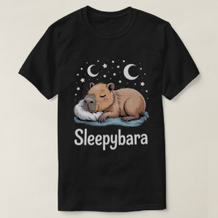 Capybara Sleep Pajamas – Funny Sleepybara   T-Shirt