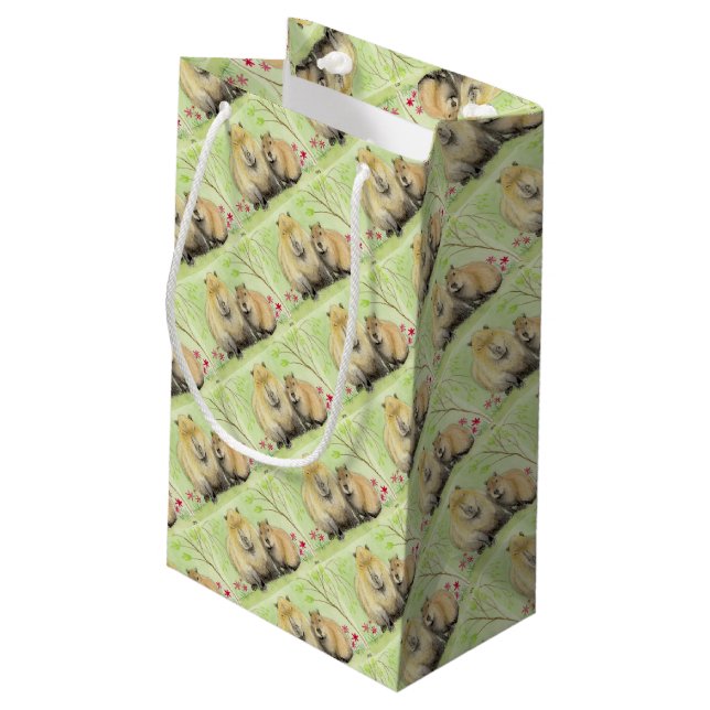 Capybara Small Gift Bag (Back Angled)