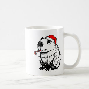 Capybara Smoking Christmas Ugly Cigarette Gen Z Coffee Mug