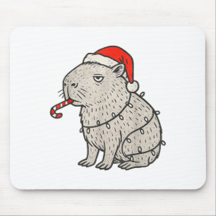 Capybara Smoking Christmas Ugly Cigarette Gen Z  Mouse Mat