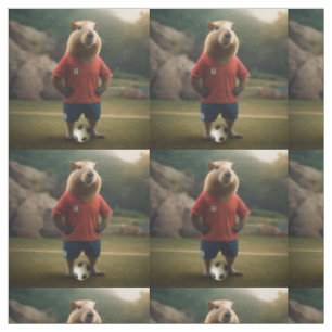 Capybara Soccer Player, Fabric