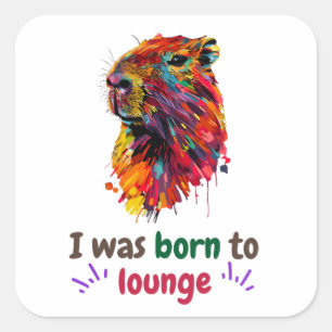 Capybara Square Sticker