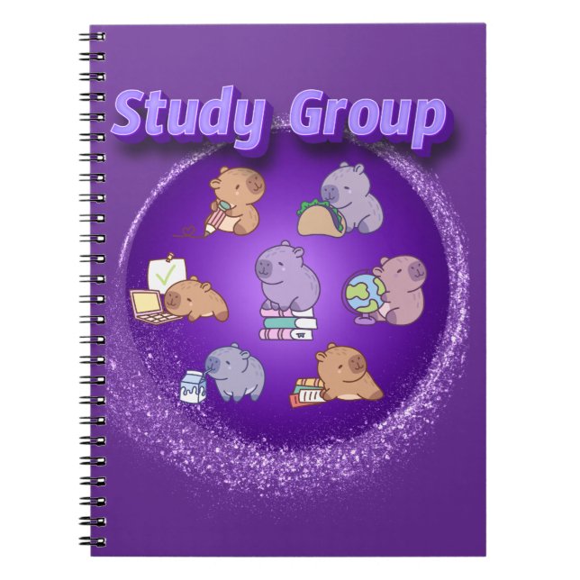 Capybara Study Group Notebook (Front)