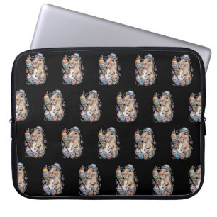 capybara sweets doughnuts cupcakes candies laptop sleeve