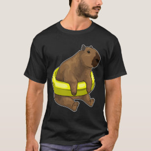 Capybara Swimming Lifebuoy T-Shirt