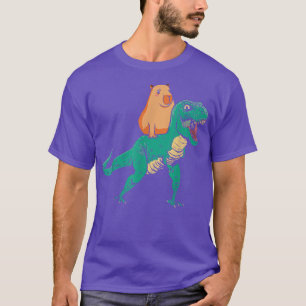 Capybara T-rex Dino Mammal Guinea Pig T-Shirt