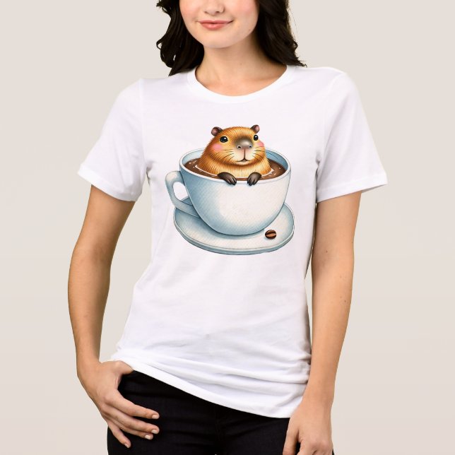 Capybara T-Shirt Tri-Blend Shirt (Front)