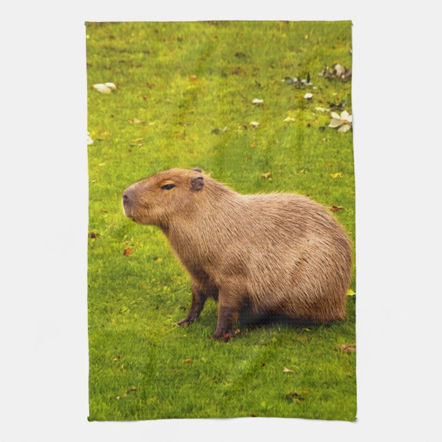 Capybara Tea Towel (Vertical)