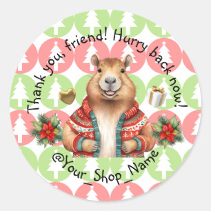 CAPYBARA Thank You Stickers that Wow! ✨