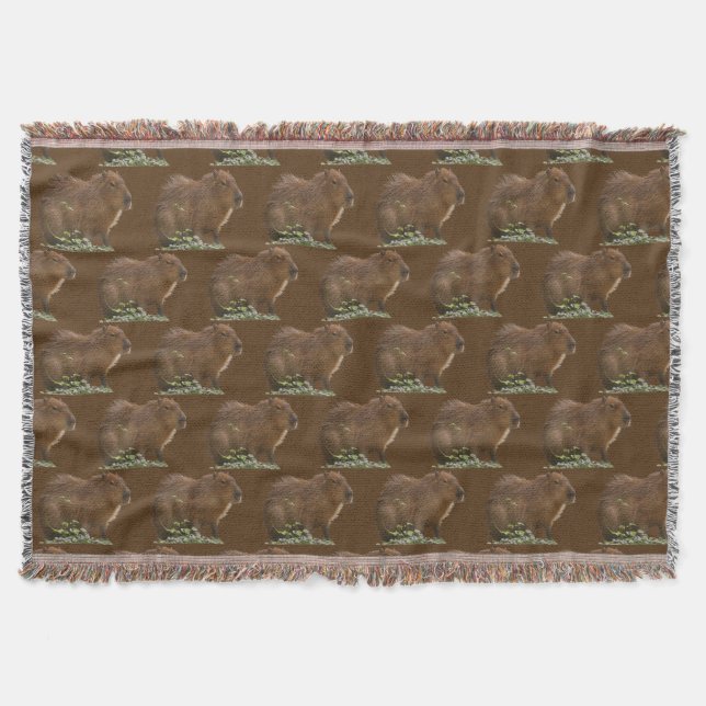 Capybara Throw Blanket (Front)