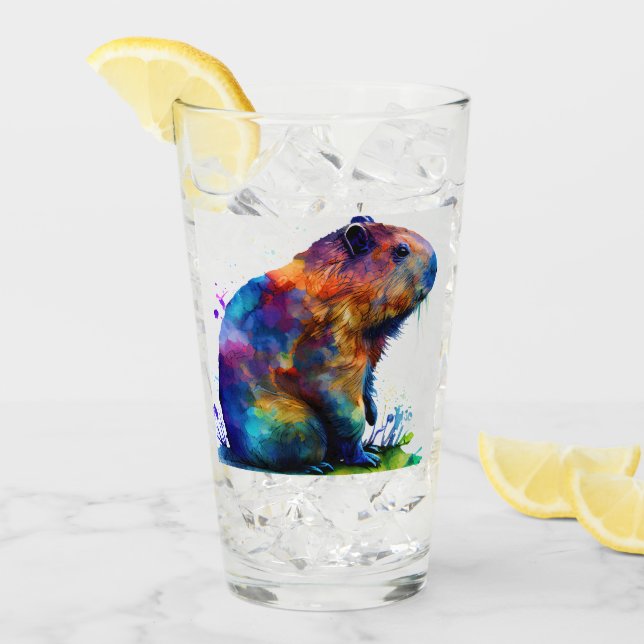 Capybara Tumbler Wrap Sublimation Designs (Front Ice)