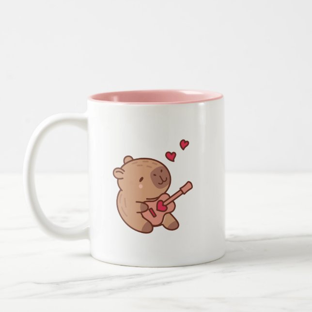 Capybara Two-Tone Coffee Mug (Left)
