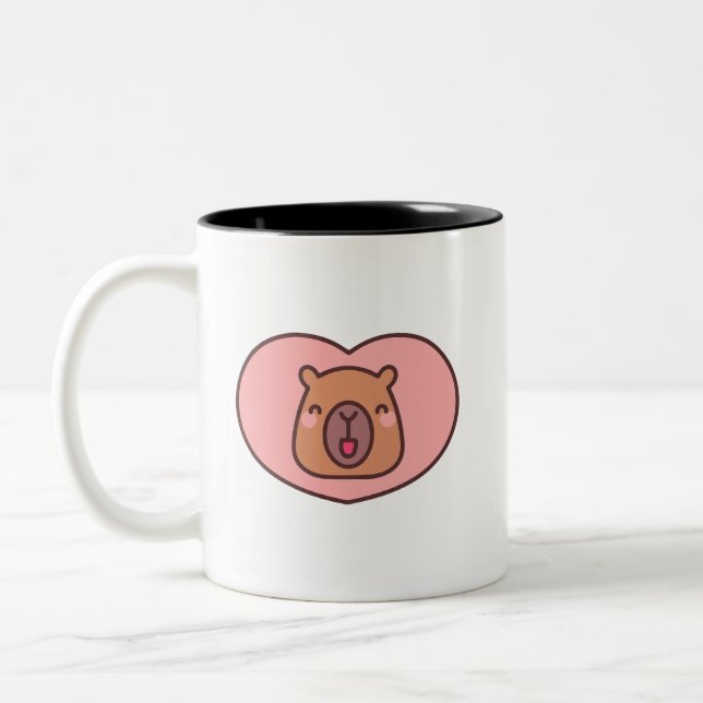 Capybara Two-Tone Coffee Mug (Left)