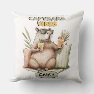 Capybara Vibes Only - Cushion