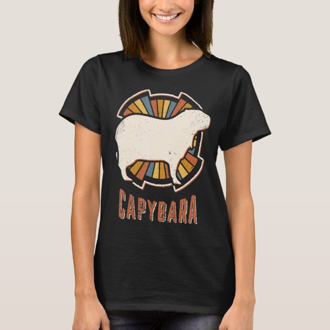 Capybara Vintage Classic Retro Animal Love T-Shirt (Front)