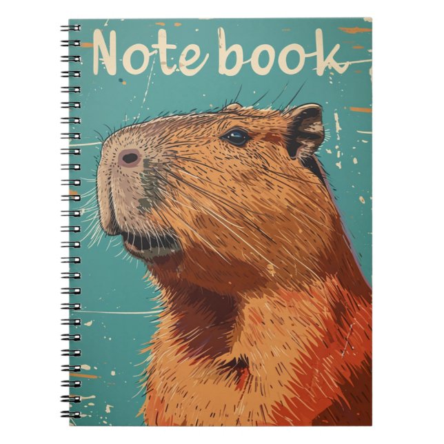 Capybara Vintage Notebook (Front)