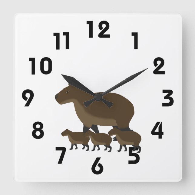 Capybara Wall Clock (Front)