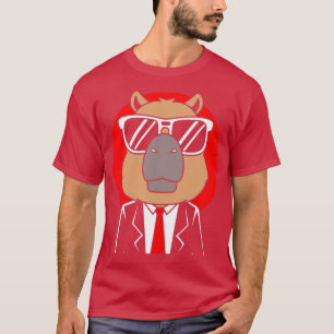Capybara Wearing Tuxedo Funny Capybara  T-Shirt