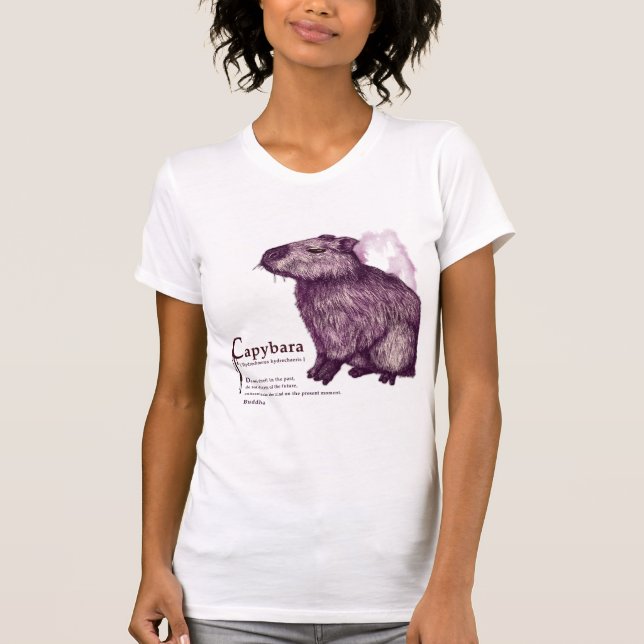 capybara - wine T-Shirt (Front)