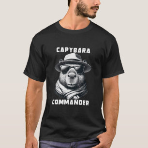 Capybara With Sunglasses Capy Commander T-Shirt