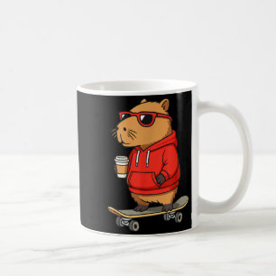 Capybara With Sungles Skater Capy  Coffee Mug