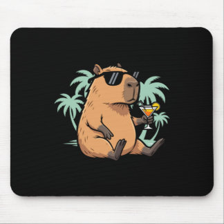 Capybara With Tail - Chill Vibe Mouse Mat
