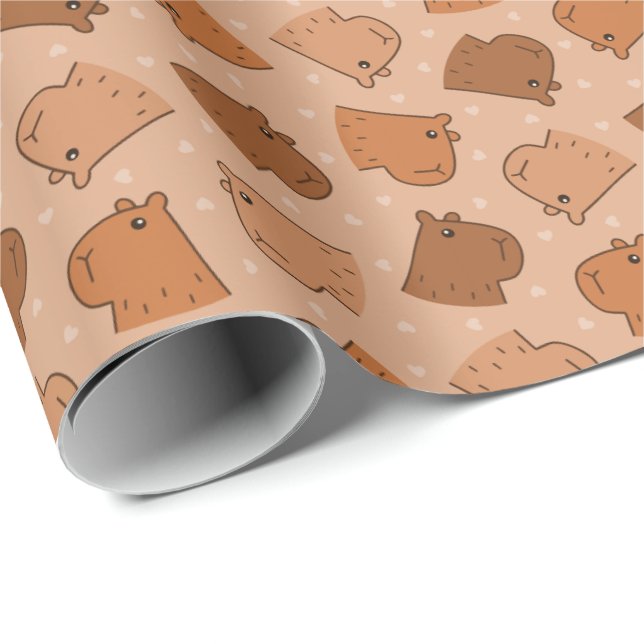 Capybara Wrapping Paper (Roll Corner)