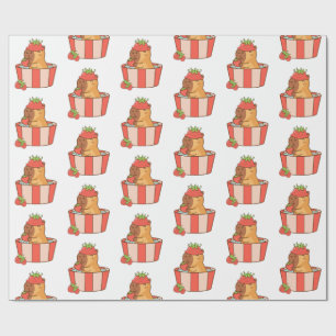 Capybara Wrapping Paper   Cute Animal Gift Wrap 
