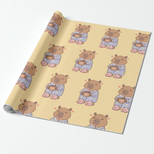 Capybara Wrapping Paper Fun and Whimsical Gift