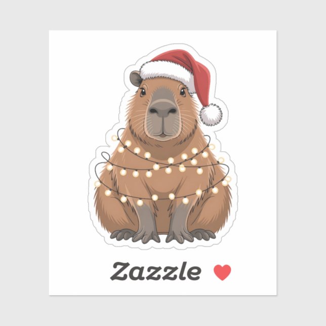Capybara Xmas Matching Funny Santa (Sheet)
