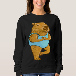 Capybara Yoga poses Meditation Workout exercises g Sweatshirt