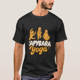 Capybara Yoga poses Meditation Workout T-Shirt