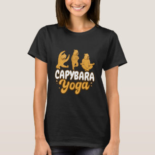 Capybara Yoga poses Meditation Workout T-Shirt