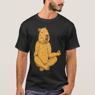 Capybara Yoga poses Workout Sport Meditation T-Shirt