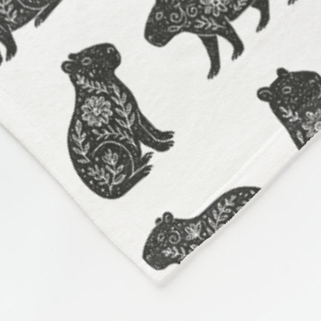 Capybaras Fleece Blanket (Corner)