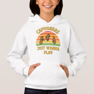 capybaras just wanna play slogan