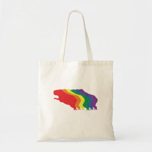 Capybaras LGBTQ Rainbow Water Pig Transgender Tote Bag