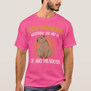 Capybaras Masterring The Art Of Cute Hilarious Cap T-Shirt