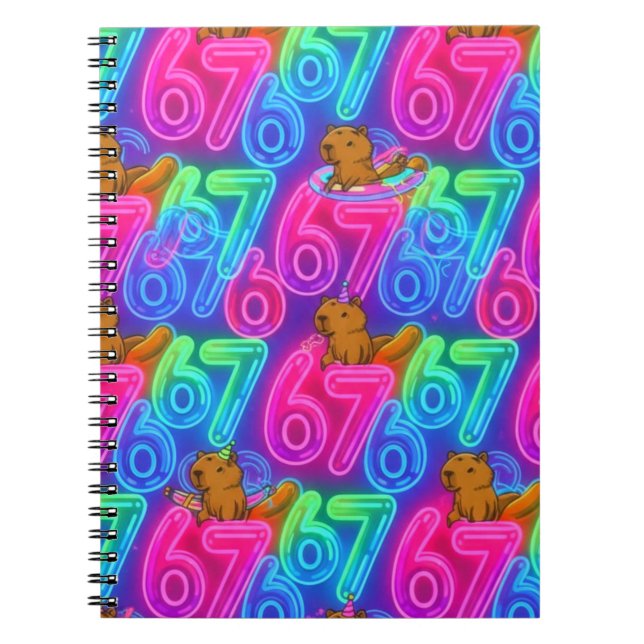 Capybaras with 67 Notebook (Front)