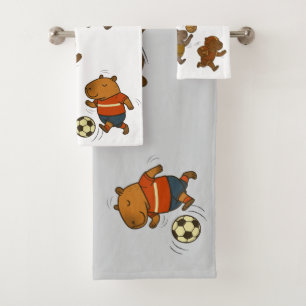 CapyCharm: The Adorable Icon Bath Towel Set
