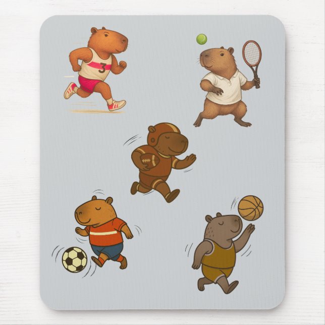 CapyCharm: The Adorable Icon Mouse Mat (Front)