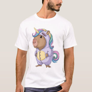 Capycorn Capybara Unicorn Kawaii Rainbow Rodent T-Shirt