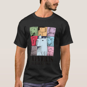 Capyeras Funny Cute Capybara Colour Concert Tour C T-Shirt