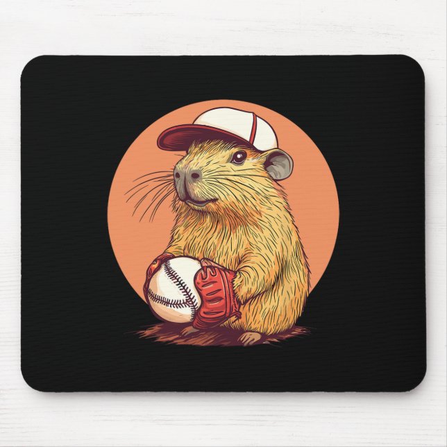 Capyra Sell Player In Cute Cap  Mouse Mat (Front)